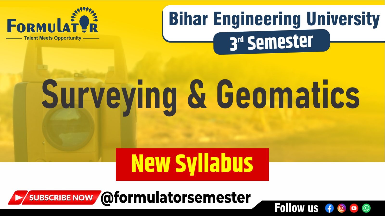 Surveying & Geomatics New Syllabus