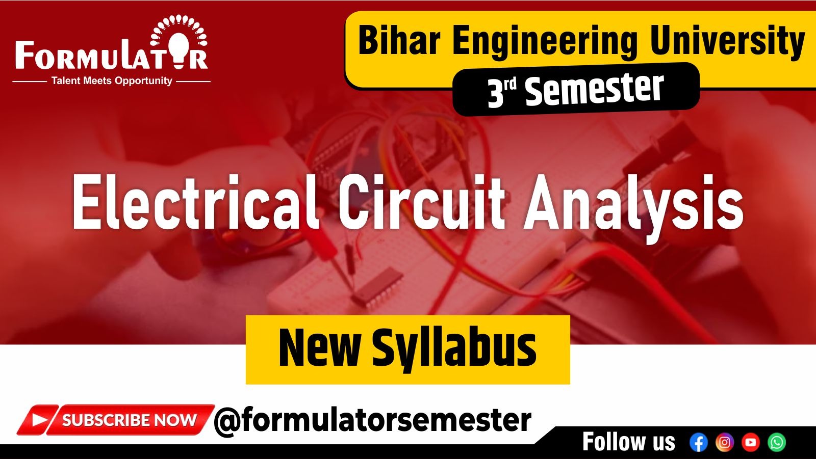 Electrical Circuit Analysis New Syllabus