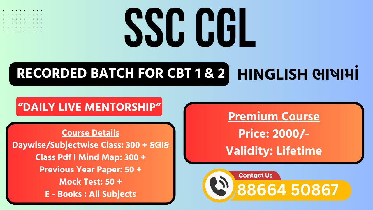 SSC CGL in Hinglish ( Hindi + English ) - LifeTime Course