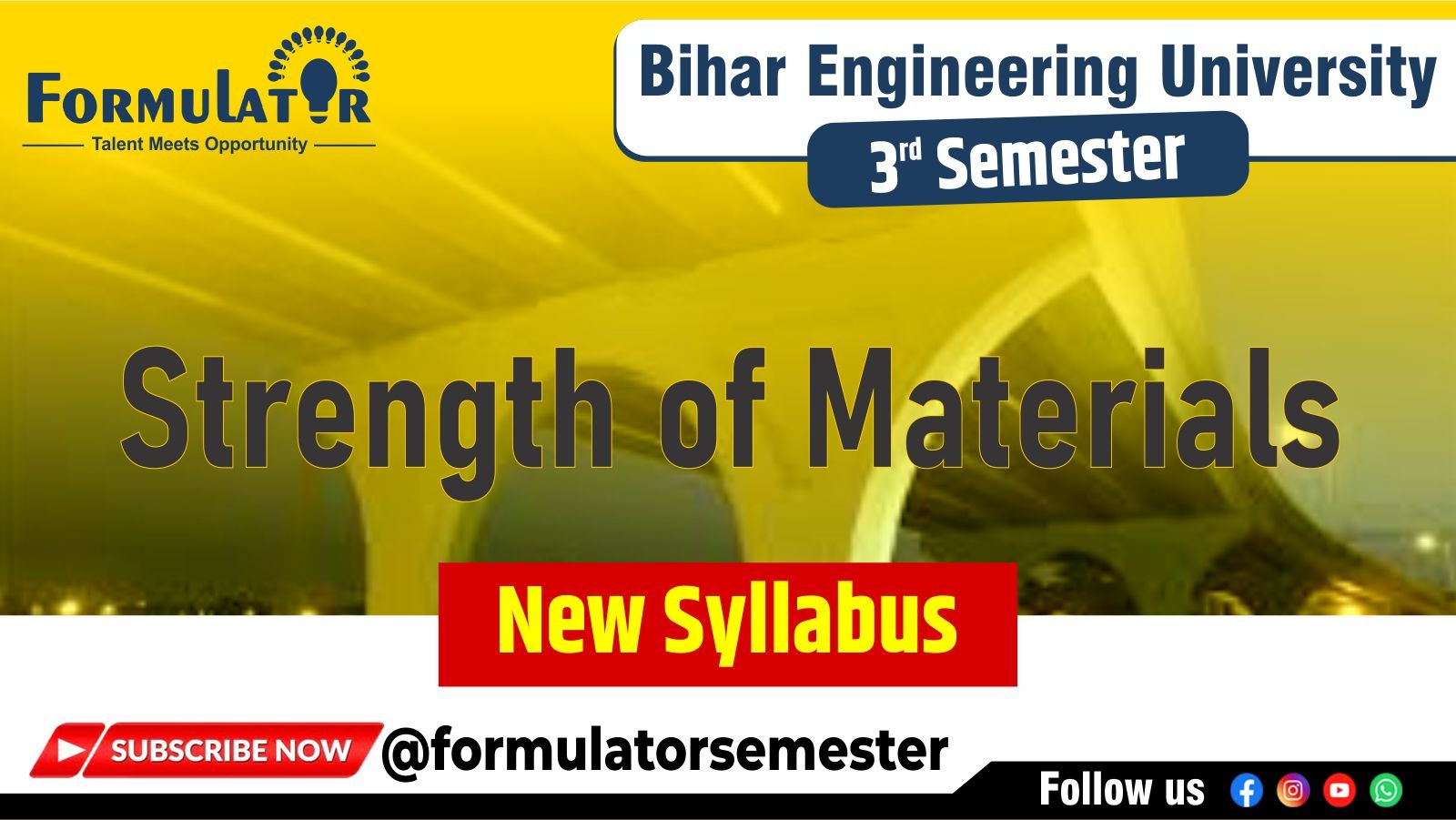 Strength of Materials New Syllabus