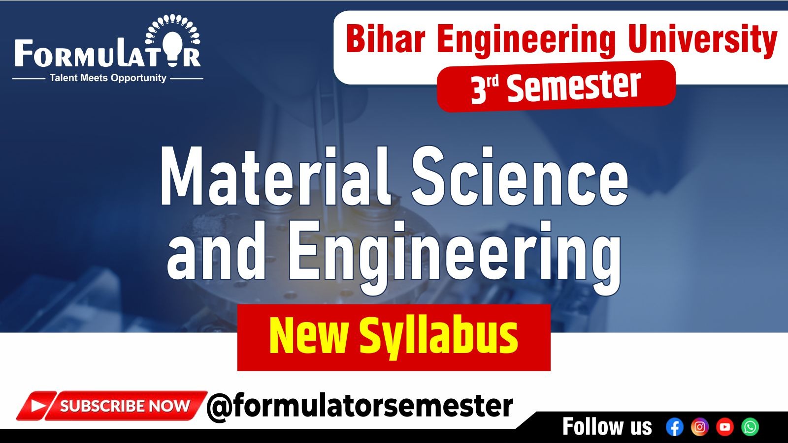 Material Science and Engineering New Syllabus