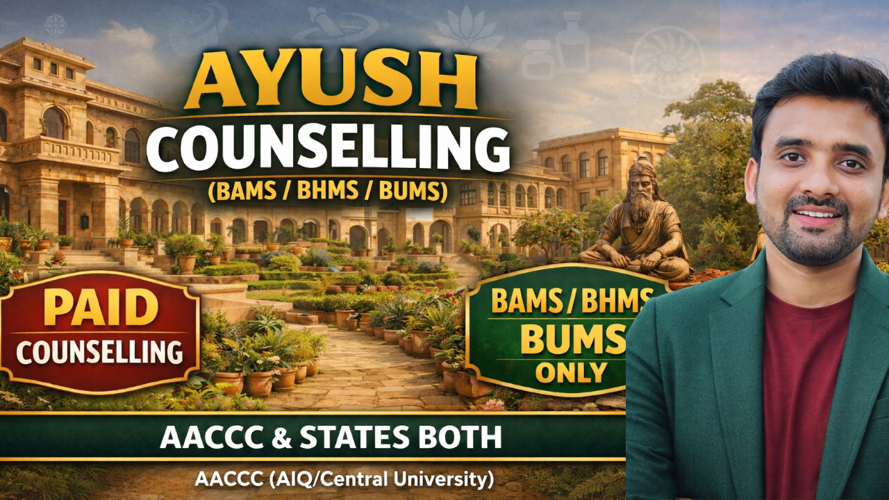 Premium Plan-6 | NEET 2026 AYUSH (BAMS / BHMS / BUMS),Veterinary,Nursing Counselling |
