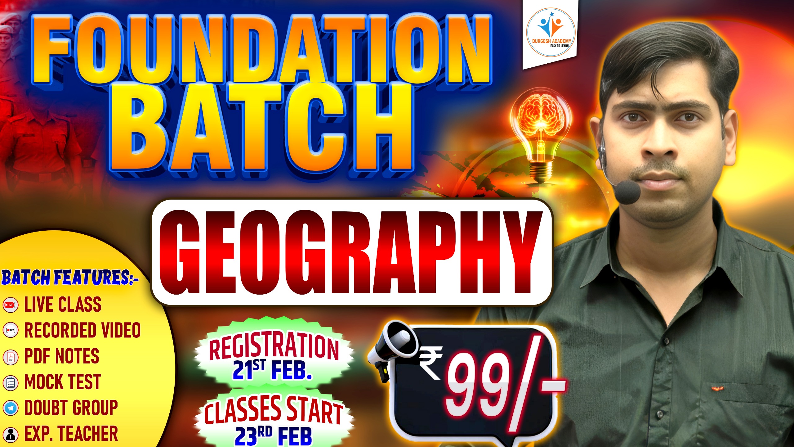 GEOGRAPHY FOUNDATION BATCH