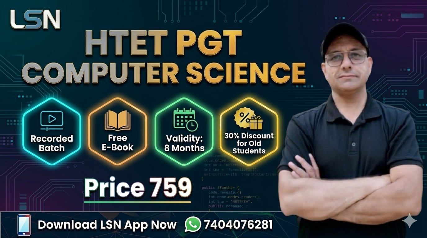 HTET PGT COMPUTER Science