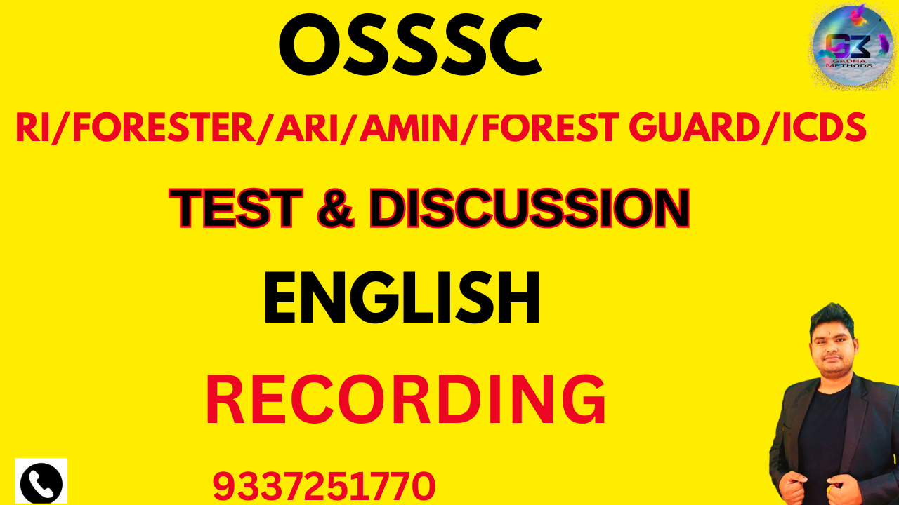 ENGLISH MOCK & DISCUSSION (RI/ARI/ICS/CHSL/VAW)