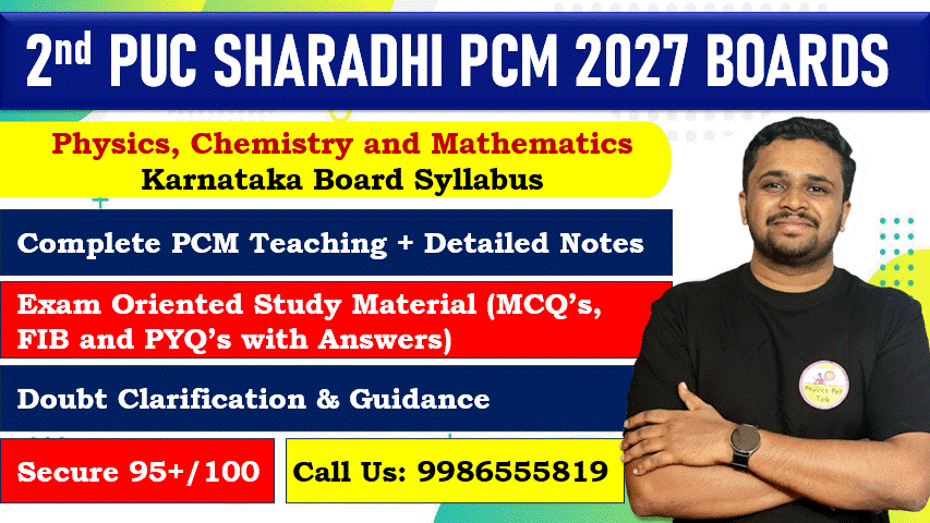 2nd PUC SHARADHI 2027 Boards