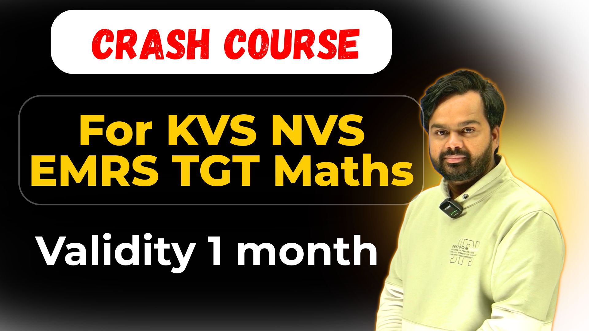 KVS NVS EMRS TGT Math Crash Course 