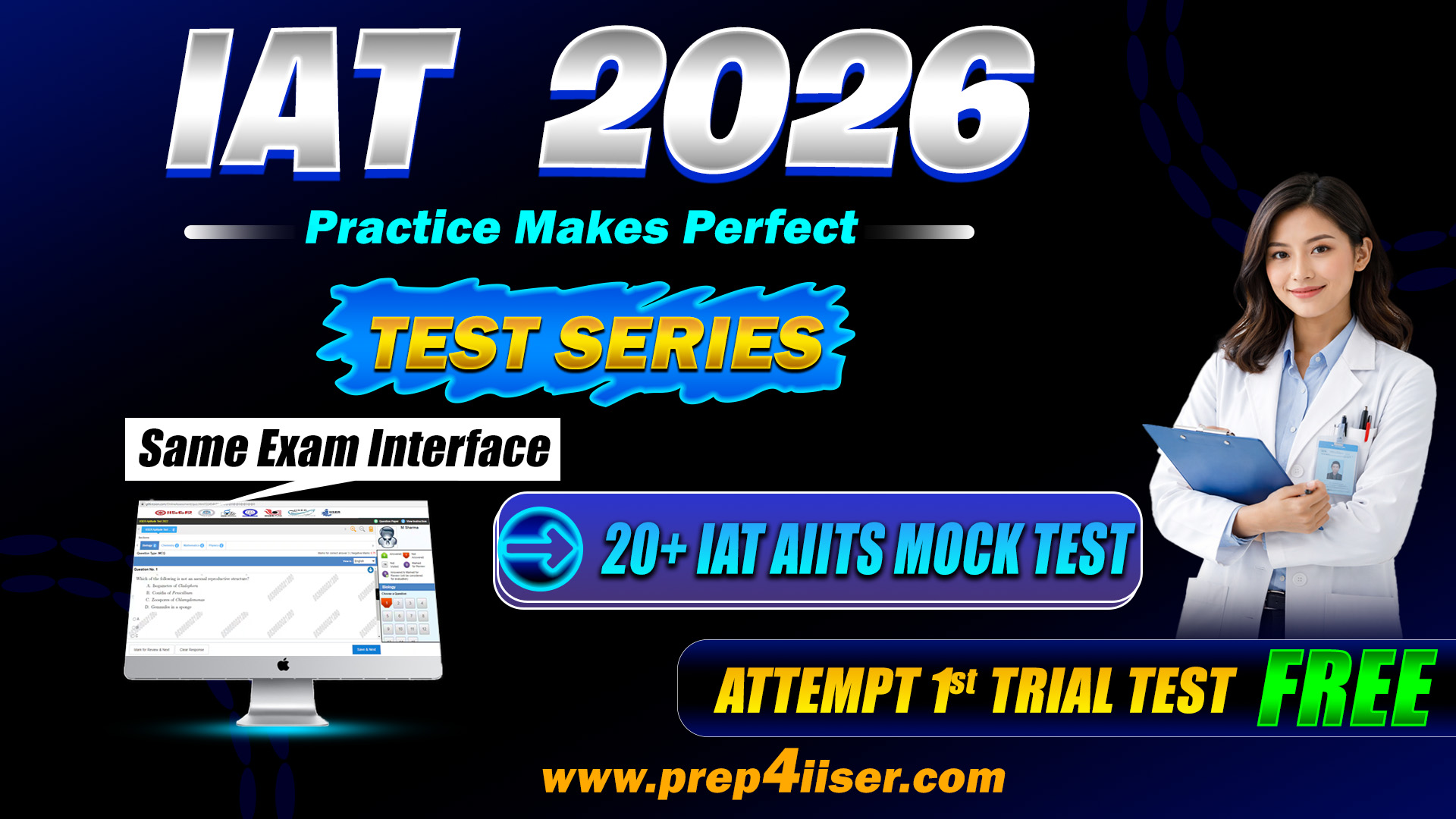 AIITS 2026 (20+ Mock Test)