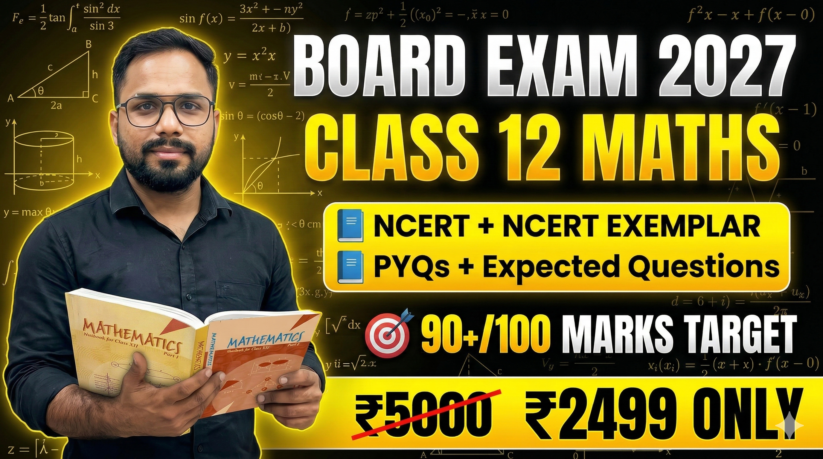 CBSE Class 12 Maths Live Batch (2026-27) | Target 90+/100 | NCERT + PYQs