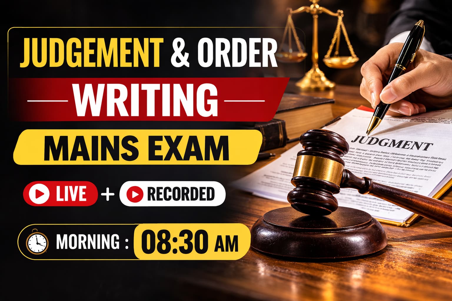 JUDGEMENT & ORDER WRITING