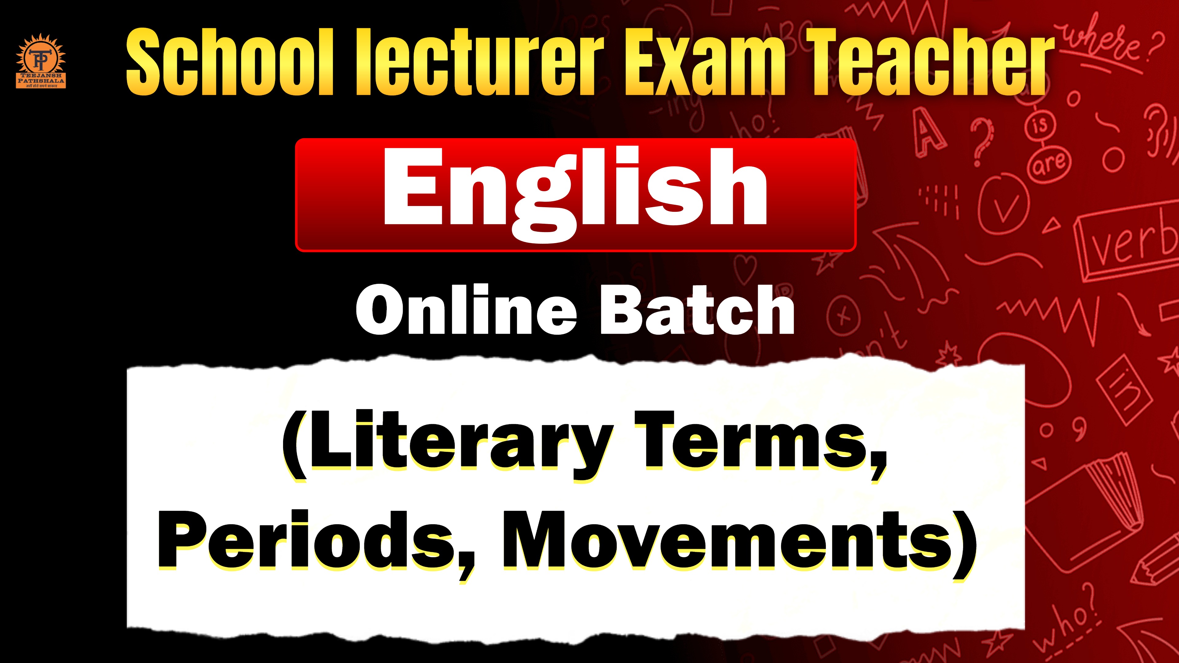 1st GRADE (Literary Terms, Periods, Movements) BATCH 2026