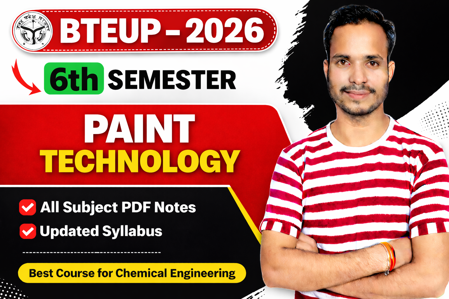 PAINT TECHNOLOGY Bteup 6th Semester Full Course 2025-26