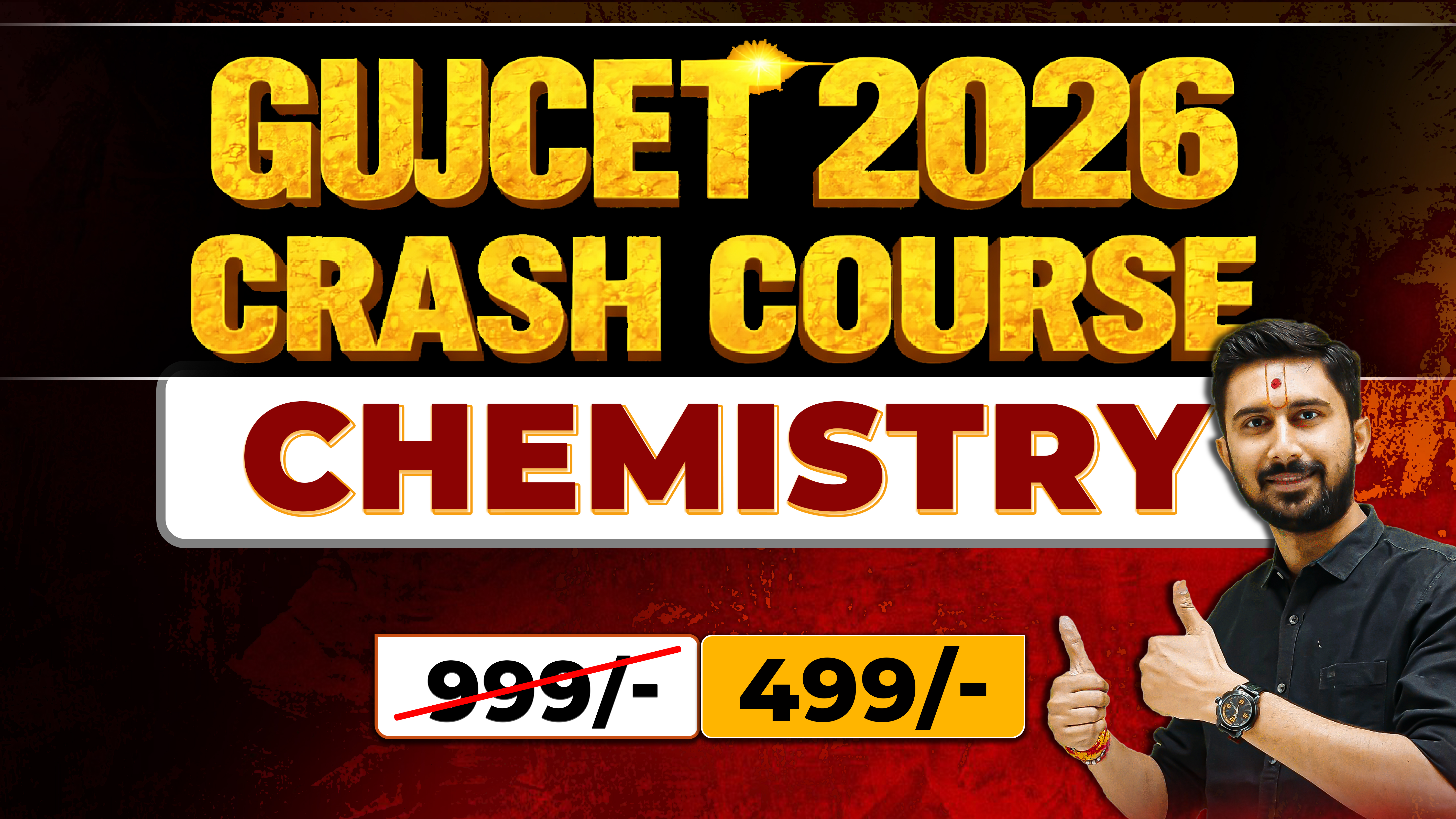 CHEMISTRY  GUJCET CRASH COURSE BATCH 2026
