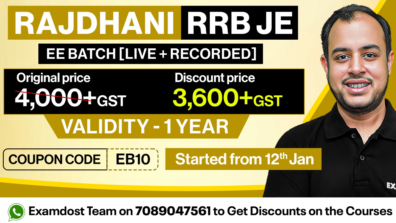 Rajdhani RRB JE Batch - Electrical Engineering - ( Live + Recorded )