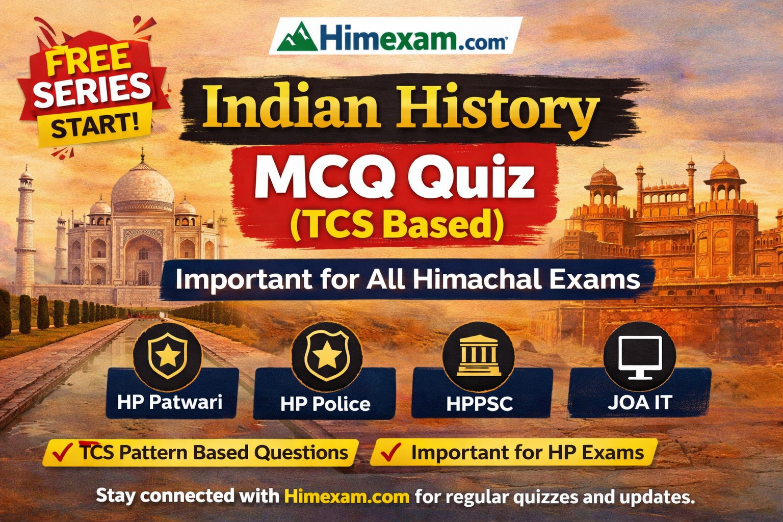 Indian History MCQ Quiz:-(TCS Based)