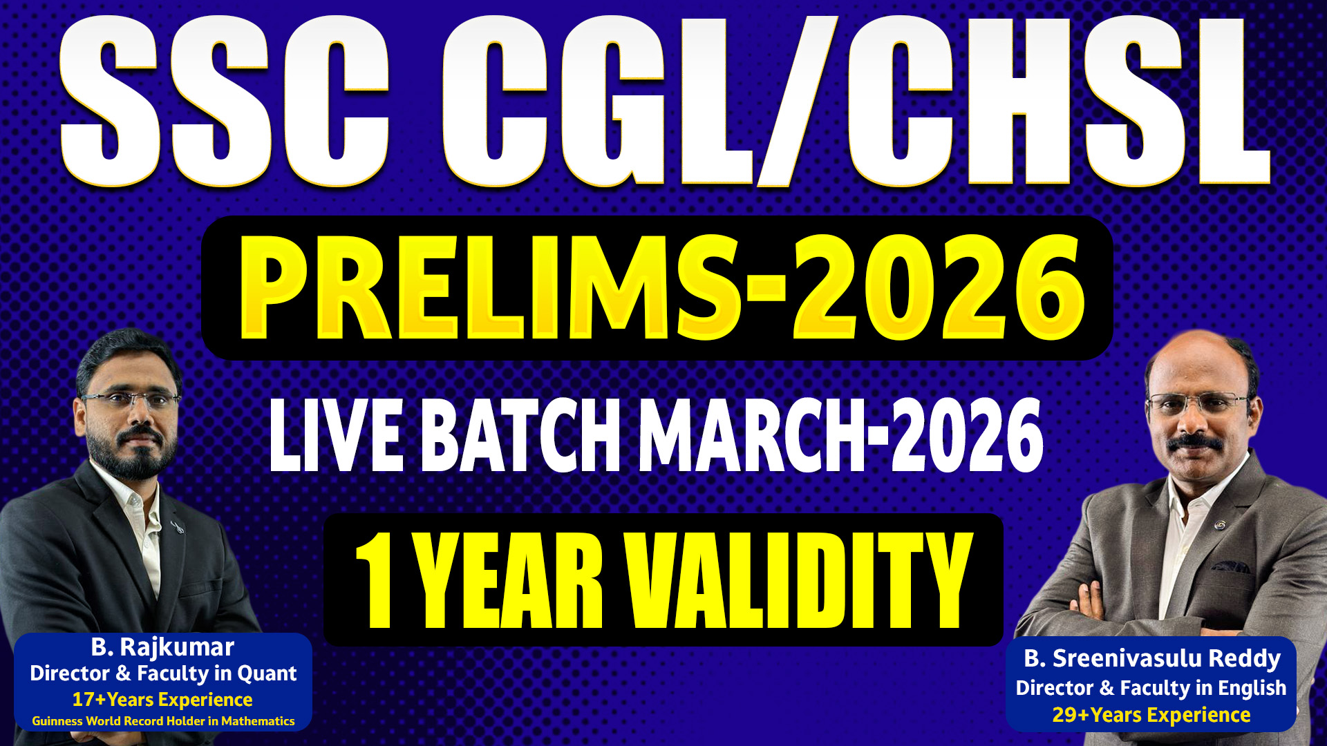 SSC CGL/CHSL LIVE BATCH MARCH - 2026 (12 MONTHS VALIDITY)