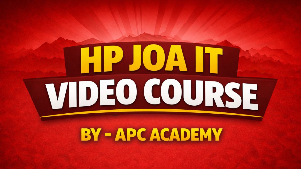 HP JOA IT VIDEO COURSE ✅