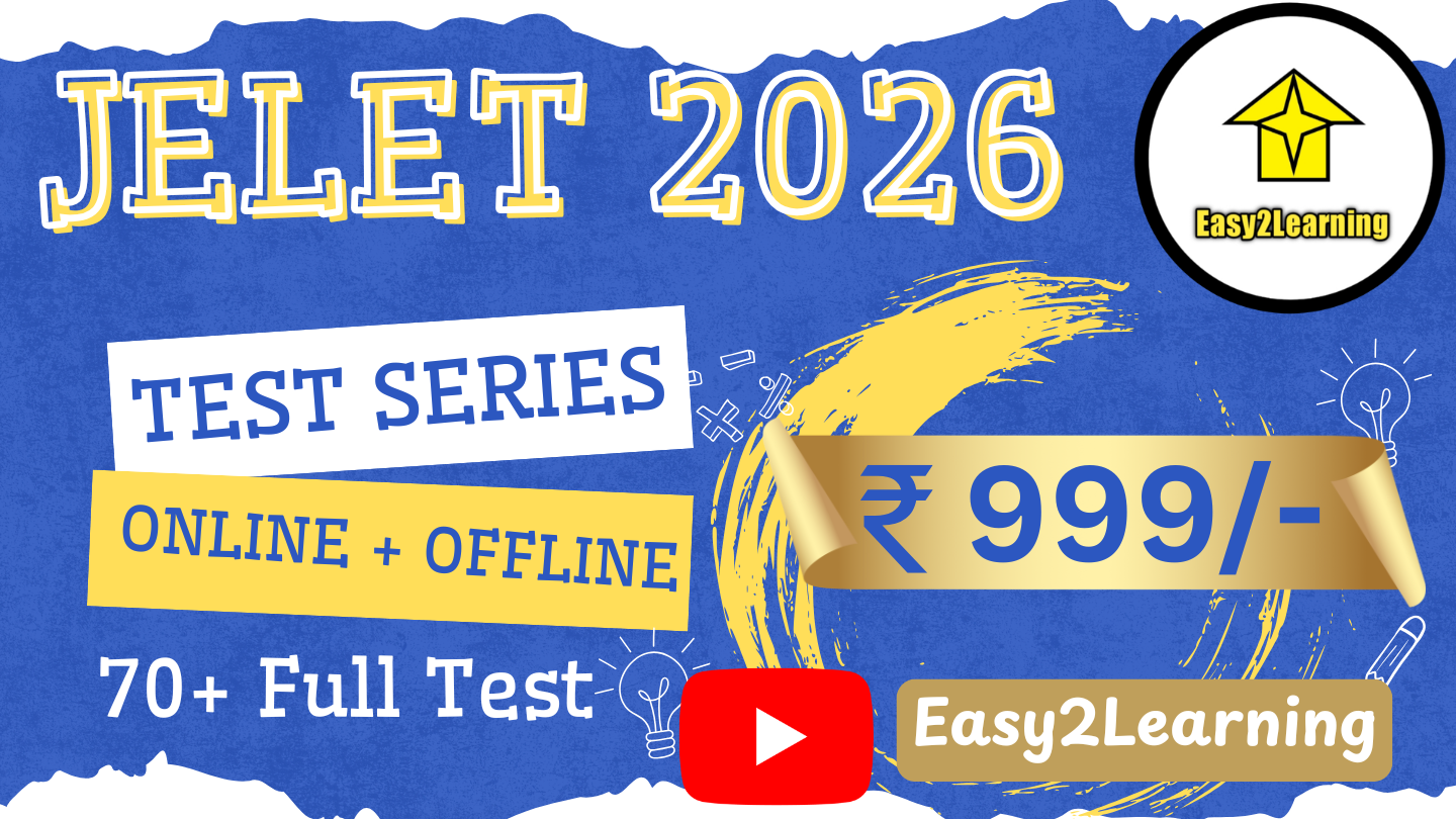 JELET 2026 TEST SERIES
