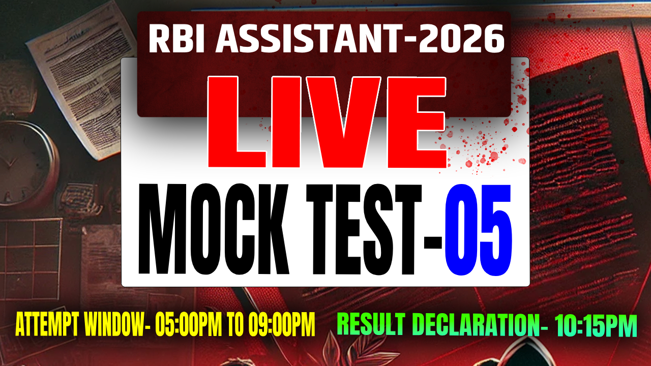 RBI Assistant Live Mock 2026