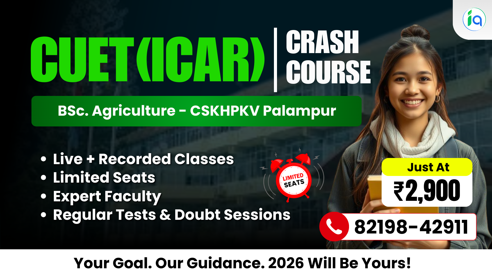 CUET (ICAR) 2026 - Crash Course