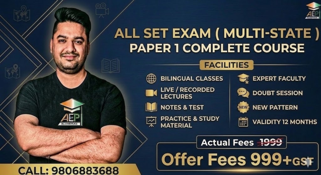 SET Paper 1 Masterclass: Complete Prep for All State Exams (MP, CG, JK, Bihar, MH, WB)
