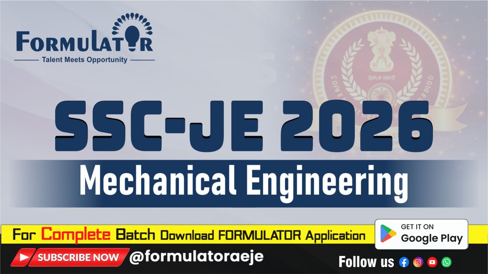 SSC-JE Mechanical 2026