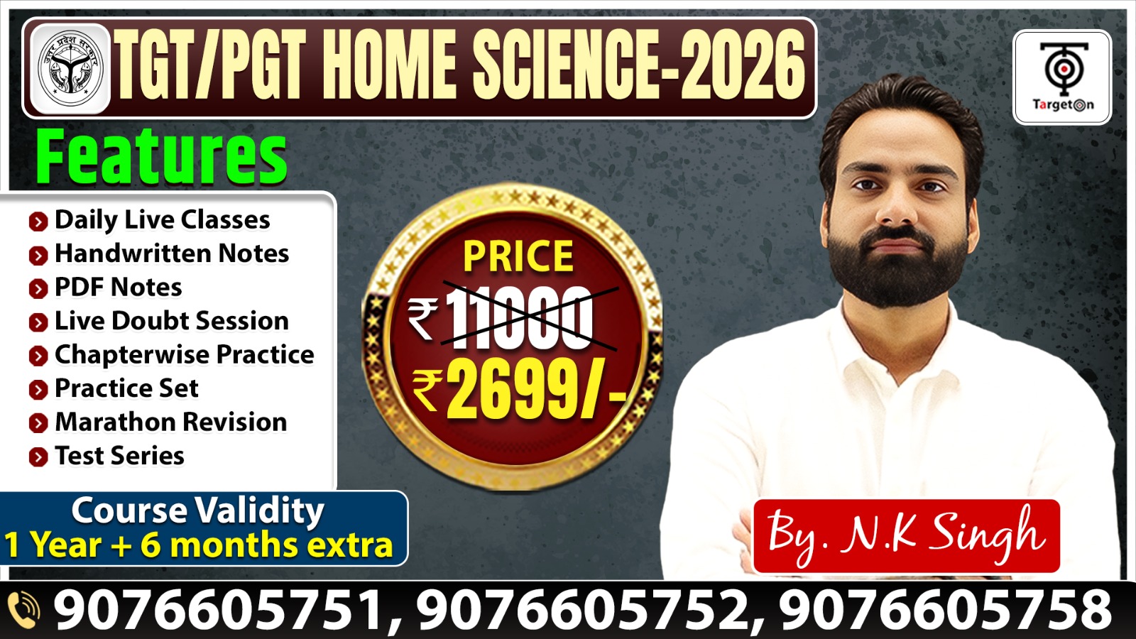 TGT/PGT Home Science 2026 - New Foundation Batch