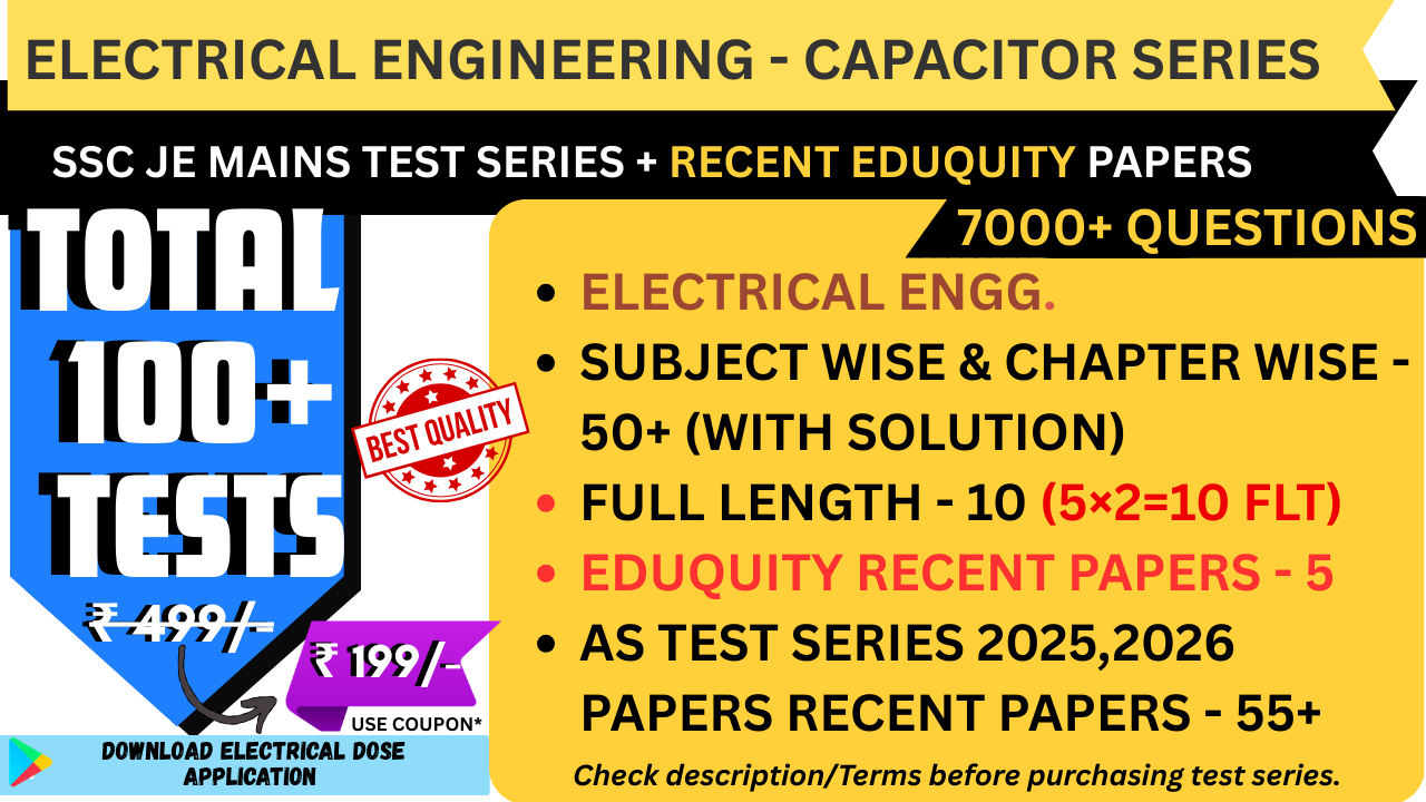 SSC JE MAINS ELECTRICAL TEST SERIES