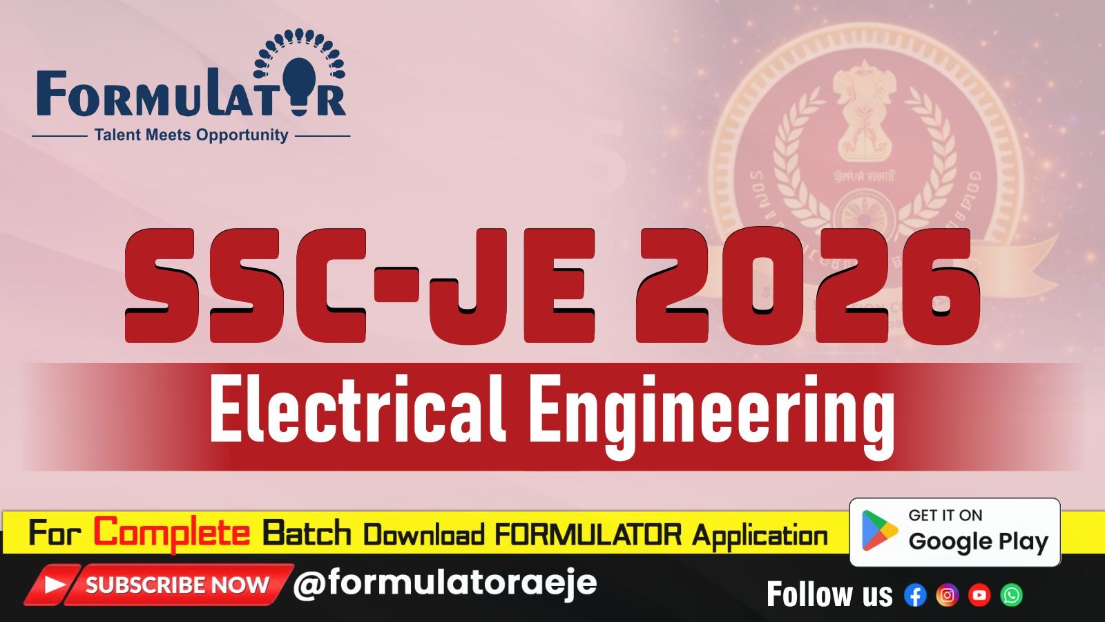 SSC-JE Electrical 2026