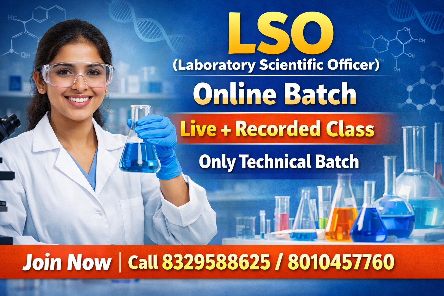 LSO (Laboratory Scientific Officer) Only Tech