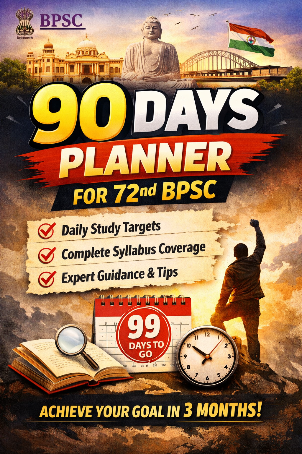 90 Days Planner for 72nd BPSC 