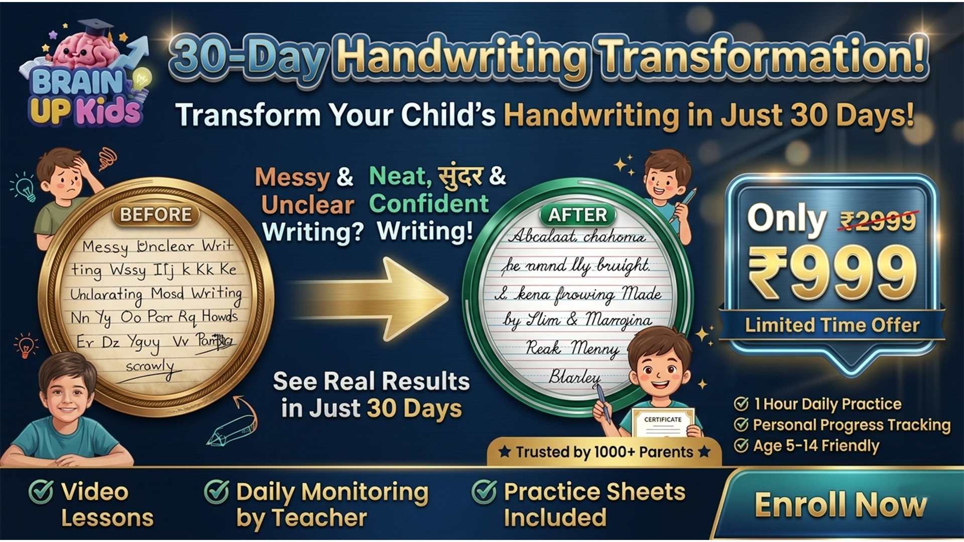 A 30-Day PrintScript Handwriting Challenge