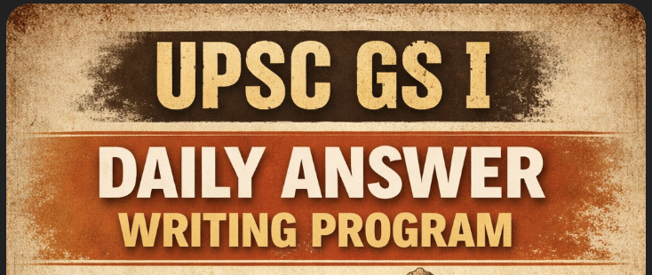 UPSC GS I Daily Answer Writing Program