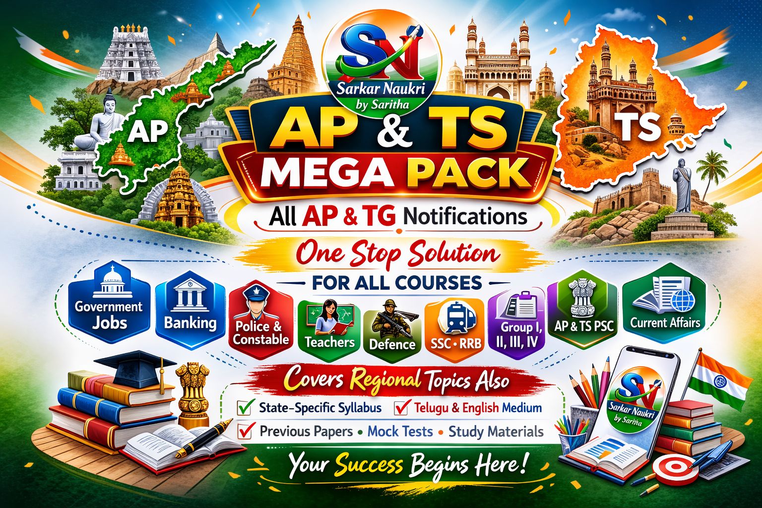 AP & TS MEGA PACK || ALL AP & TG NOTIFICATIONS ONE STOP SOLUTION COURSE