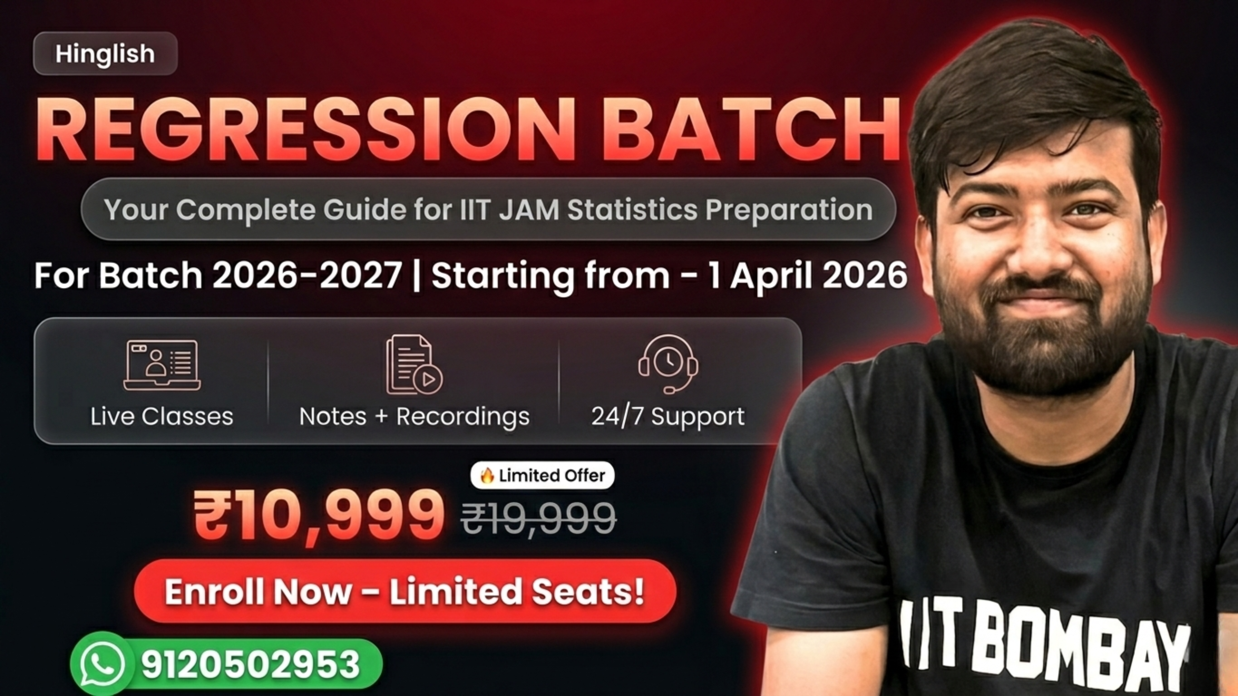 Regression Batch - IIT JAM 2027