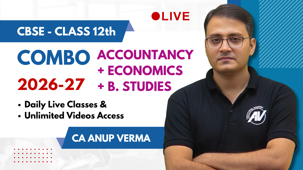 COMBO - CLASS 12th (ACCOUNTANCY + ECONOMICS + BUSINESS STUDIES)  2026-27