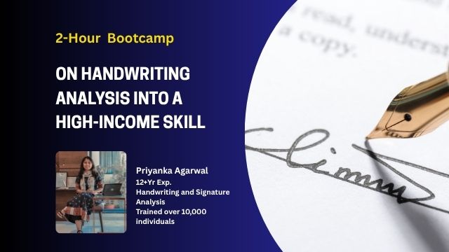 2-Hour Bootcamp on Handwriting Analysis into a High-Income Skill