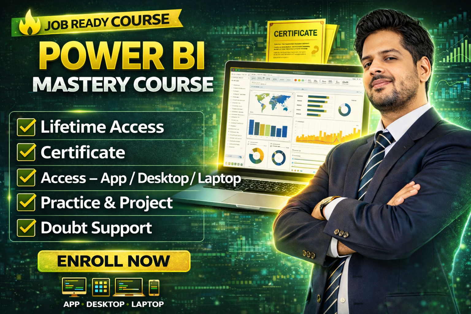 POWER BI & POWER BI SERVICE MASTERY COURSE