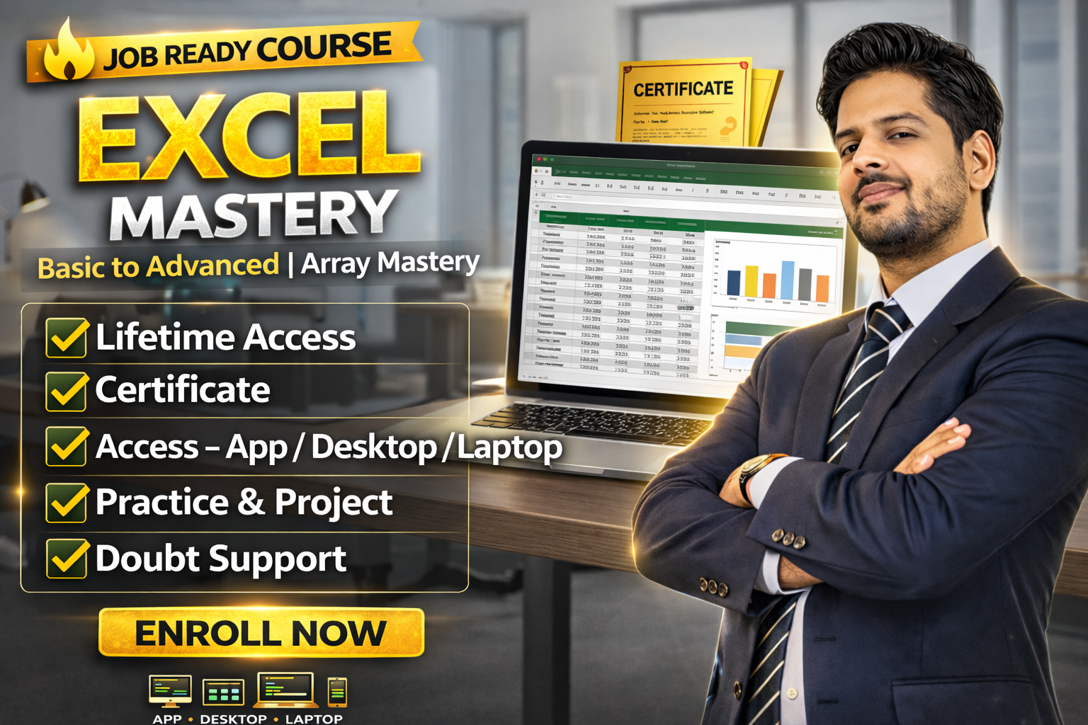 BASIC TO ADVANCE EXCEL WITH ARRAY MASTERY