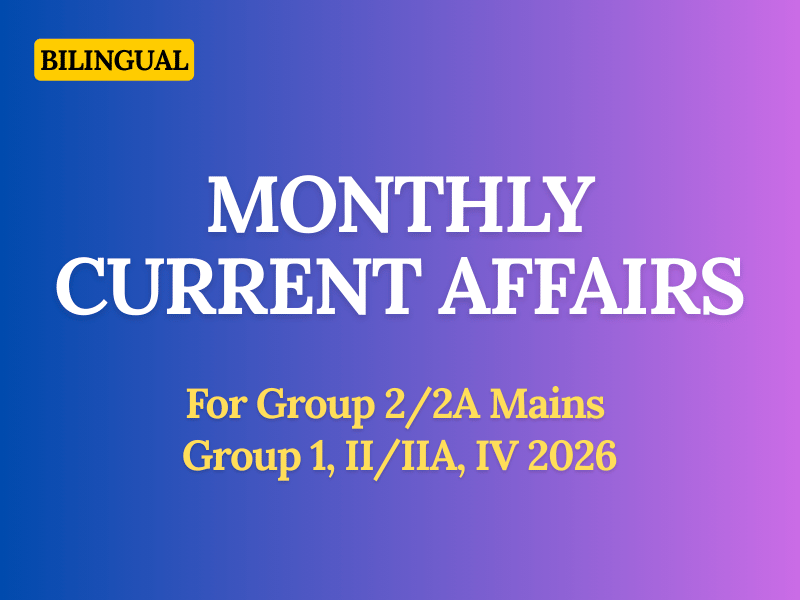 Monthly Current Affairs Batch
