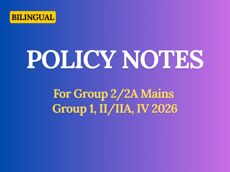 POLICY NOTES 2026