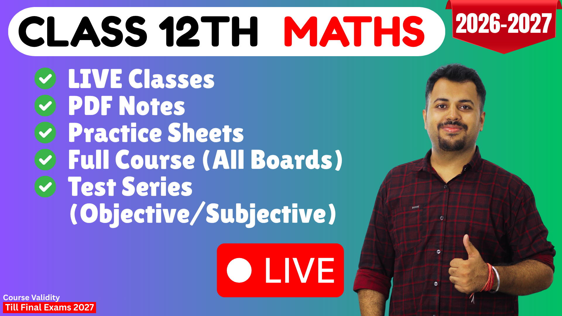 12th Maths (2026-2027)