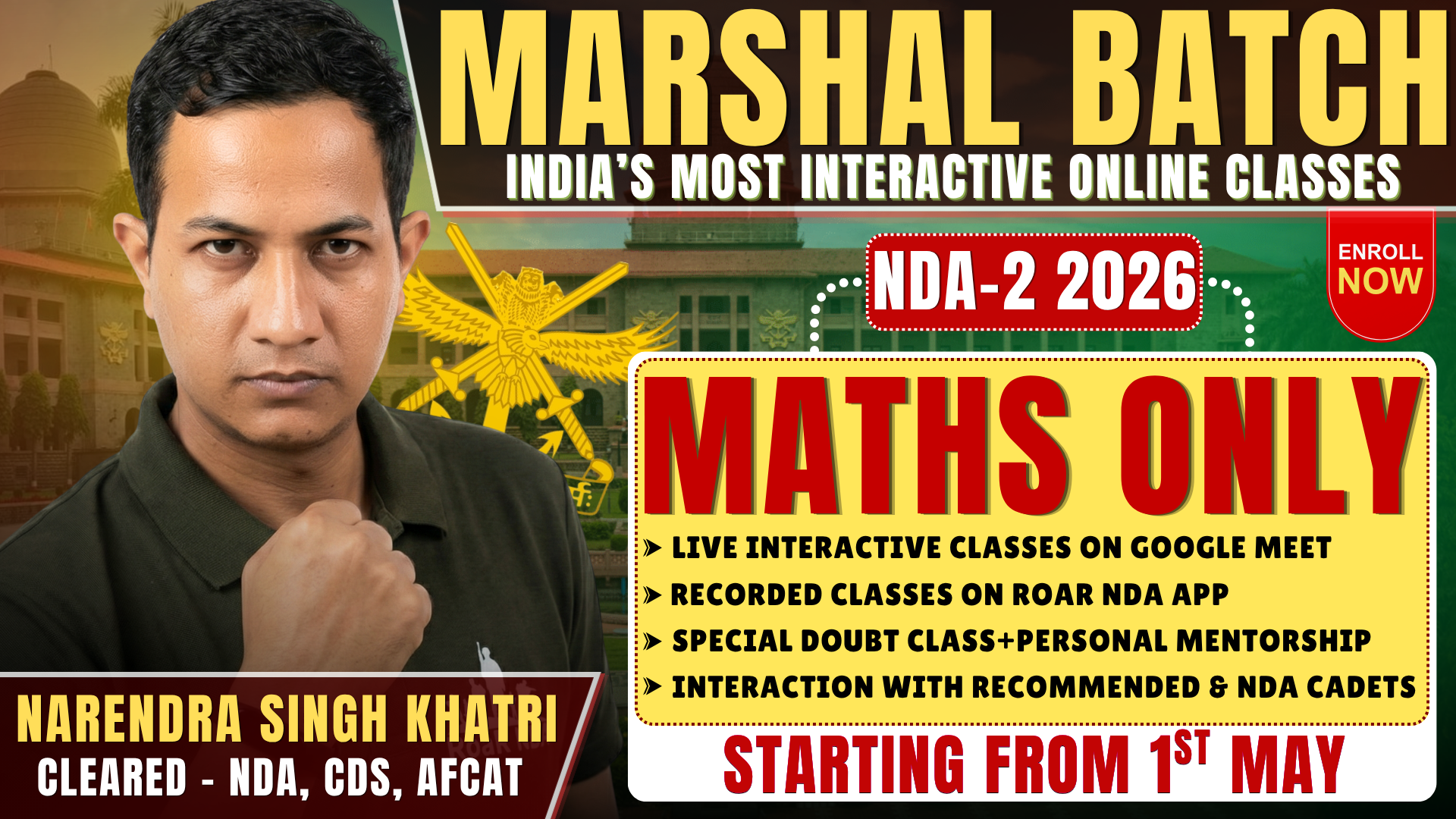 NDA 2 2026 Maths Only Marshal Batch