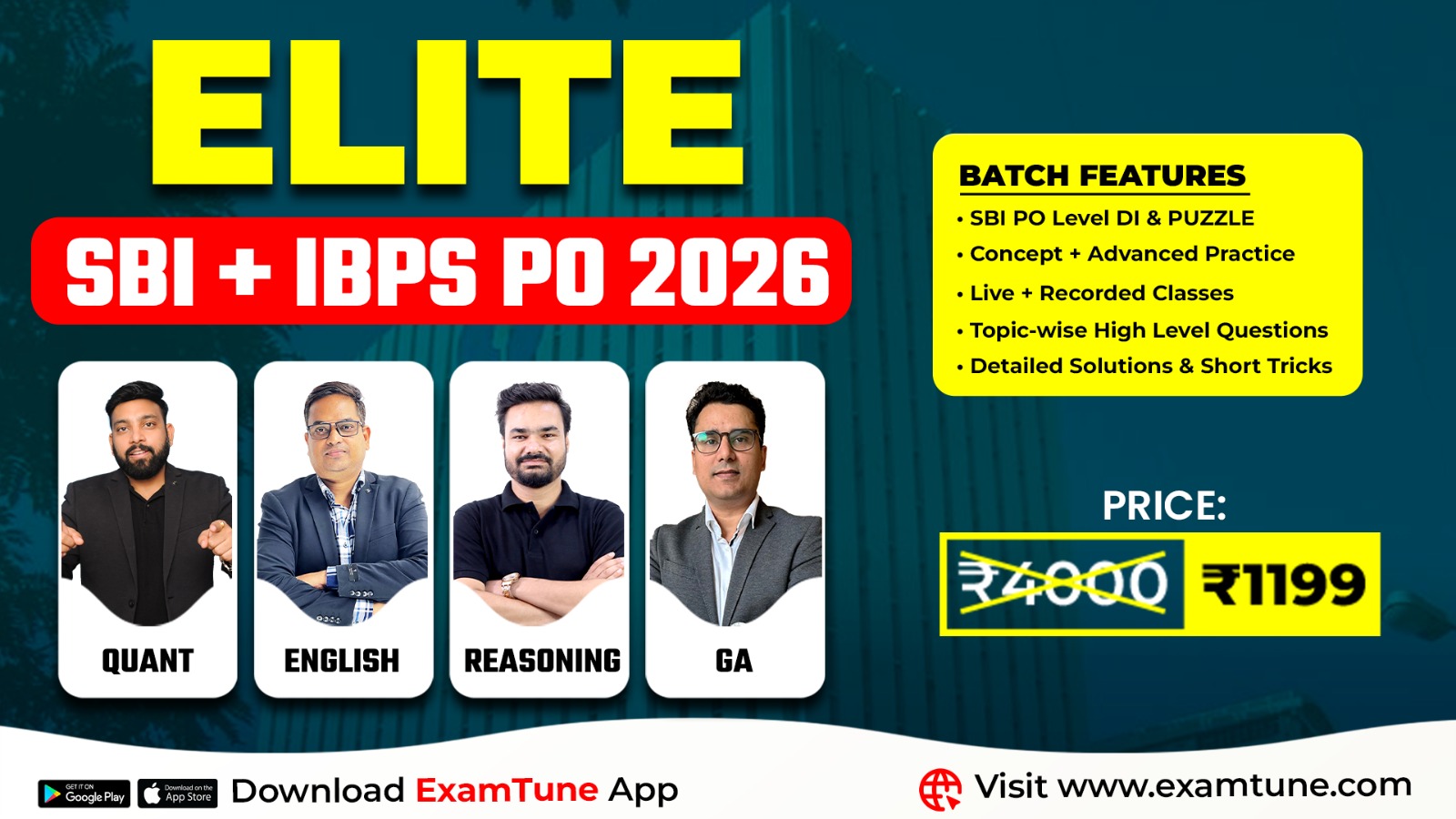 Elite SBI PO & IBPS PO 2026 Batch (Pre + Mains) | Basic to Advanced Level 2026-27 Preparation