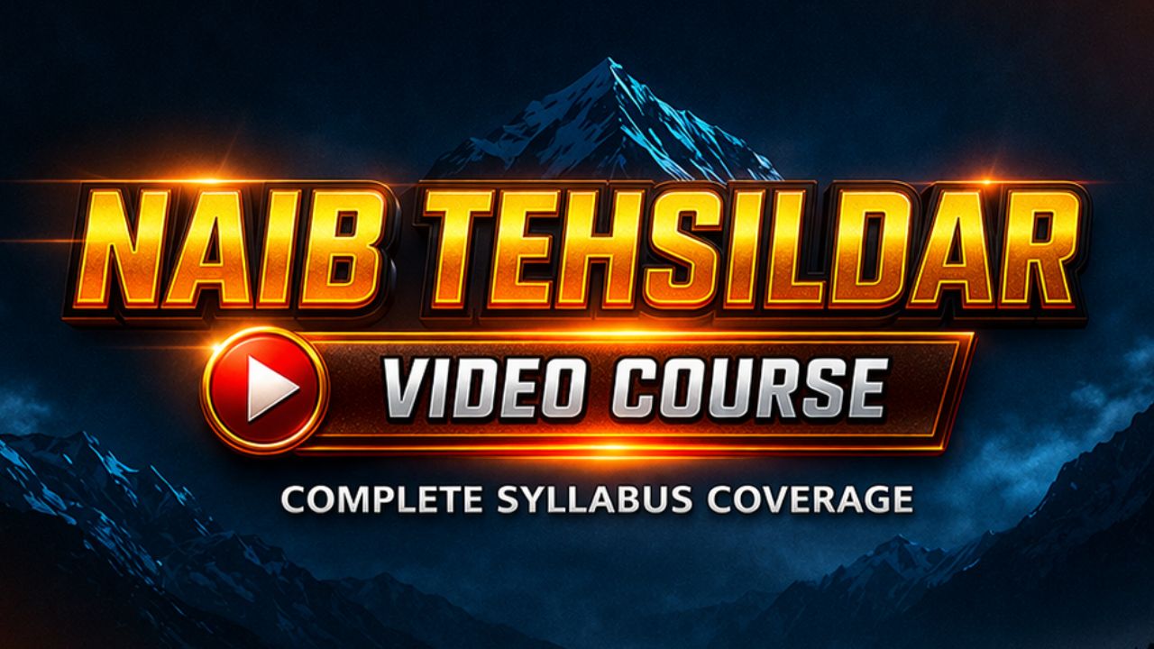 NAIB TEHSILDAR VIDEO COURSE✅