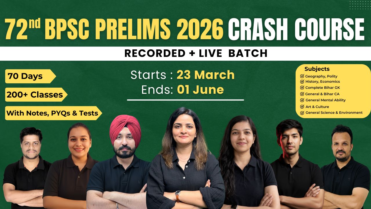72nd Bihar Prelims 2026 Crash Course