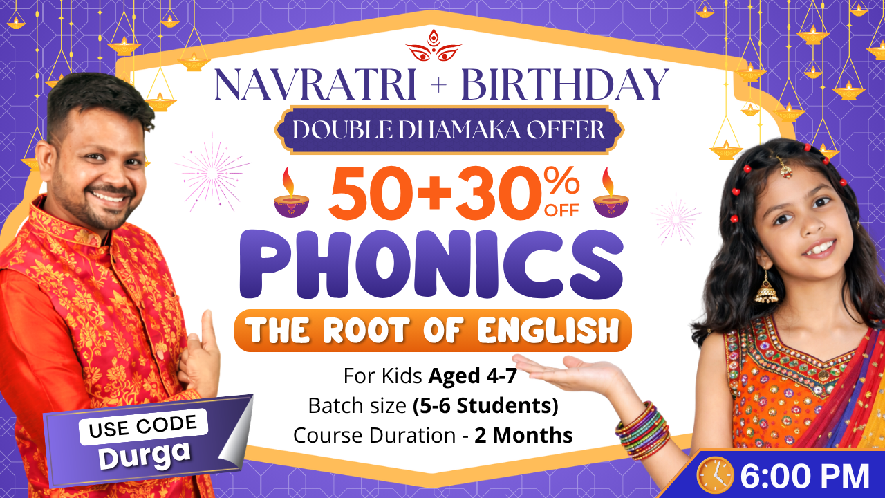 2-Month Phonetics Course on Zoom (P10 = 4-7 Year)