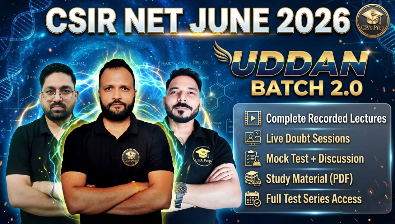 UDDAN 2.0 (CSIR NET Life Sciences) JUNE -2026