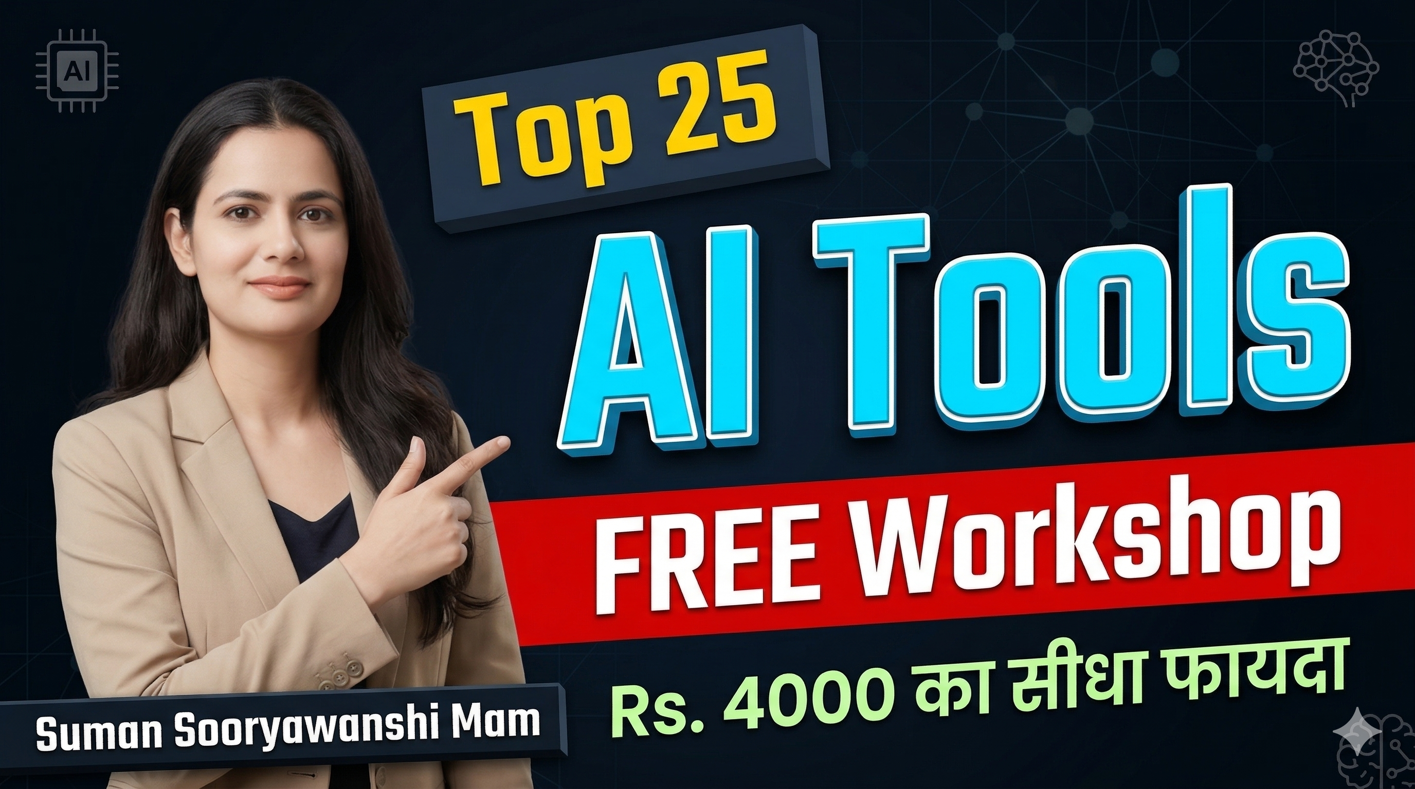FREE AI Workshop - Every Sunday - 11AM - Top 25 Tools of 2026