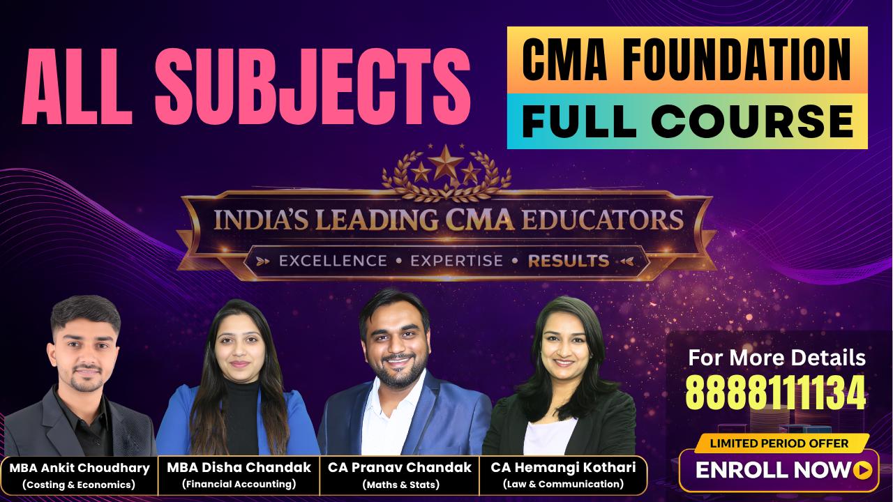 All Subjects Combo for CMA Foundation by Pranav Chandak Academy  